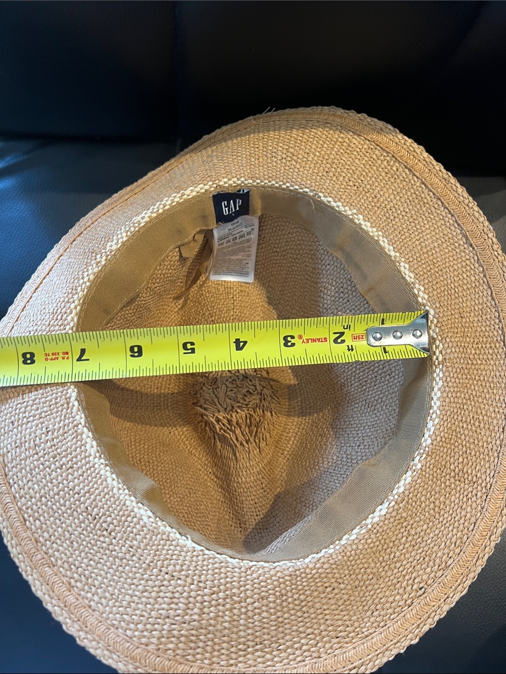 GAP Natural Straw Fedora Hat - Picture 7 of 7